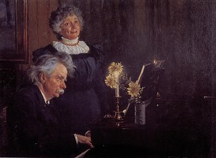 Peder Severin Kroyer Nina and Edvard by the piano Wandbild