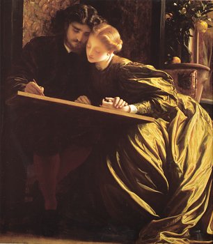 Frederic Leighton Flitterwochen des Malers Wandbild