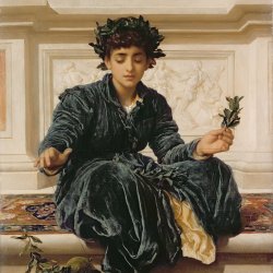 Frederic-Leighton-Weaving-the-Wreath