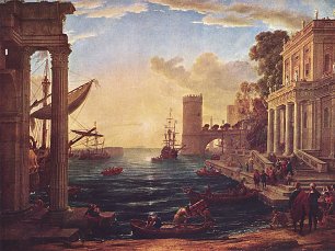 Claude Lorrain Einschiffung der Koenigin