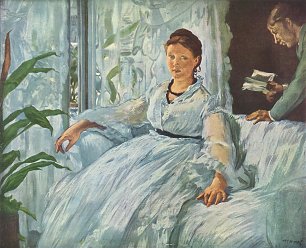Edouard Manet Beim Lesen Wandbild