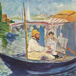 Edouard-Manet-Claude-Monet-in-seinem-Atelier-Argenteuil