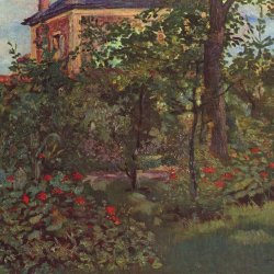 Edouard-Manet-Eine-Ecke-im-Garten-von-Bellevue
