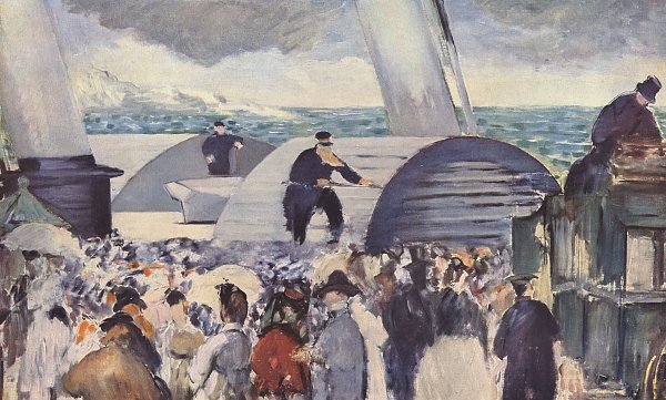 Edouard Manet Einschiffung nach Folkestone Wandbild