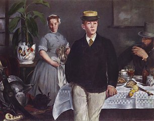 Edouard Manet Fruehstueck im Atelier Wandbild