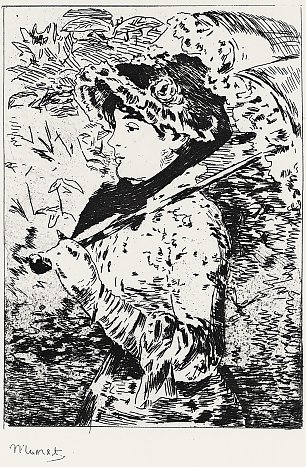 Edouard Manet Jeanne Wandbild