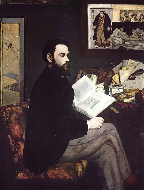 Edouard Manet Portraet des Emile Zola Wandbild