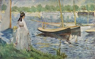Edouard Manet Seine Ufer bei Argenteuil Wandbild