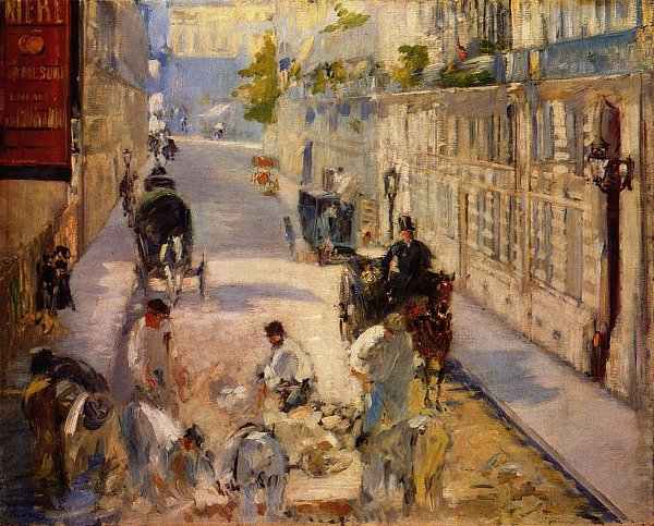 Edouard Manet Strassenarbeiter Rue de Berne Wandbild