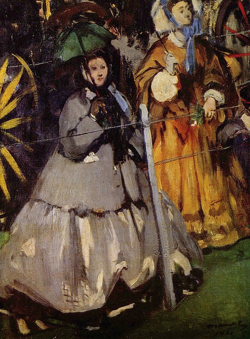 Edouard Manet Zuschauerinnen beim Rennen Wandbild
