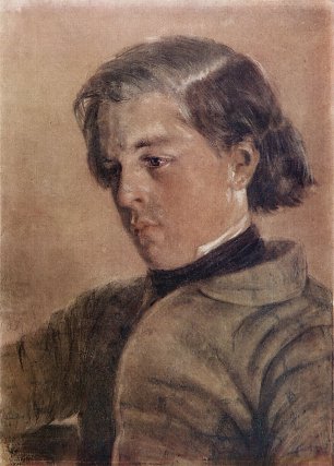 Adolph Menzel Portraet des Carl Johann Arnold Wandbild