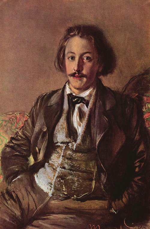 Adolph Menzel Portraet des Paul Heyse Wandbild