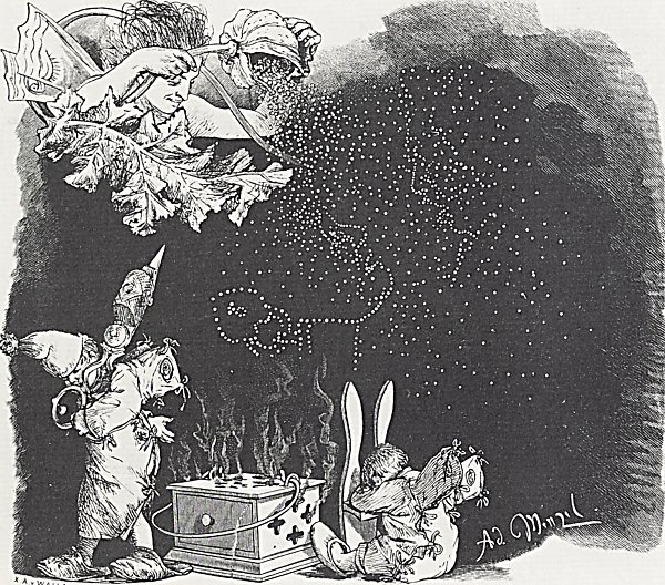 Adolph Menzel Illustration zu Der zerbrochene Krug 3 Wandbild