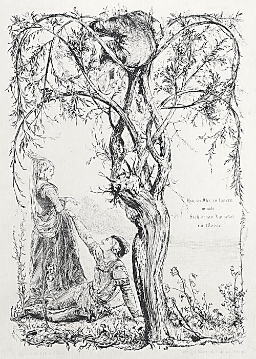 Adolph Menzel Illustration zu Gedichten von Anastasius Gruen 1 Wandbild