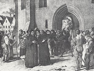 Adolph Menzel Illustrationen zu Luthers Leben 5 Wandbild