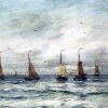 Hendrik-Willem-Mesdag-A-Fishing-Fleet