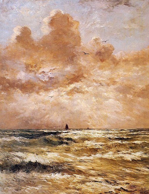 Hendrik Willem Mesdag Back From Sea Sun Wandbild