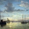 Hendrik-Willem-Mesdag-Evening-on-the-sea
