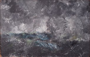 August Strindberg Storm in the Skerries The Flying Dutchman Wandbild
