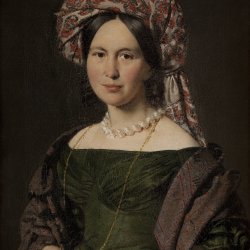 C-A-Jensen-Cathrine-Jensen-nee-Lorenzen-the-Artists-Wife-Wearing-a-Turban