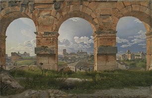 C W Eckersberg A View through Three Arches of the Third Storey of the Colosseum Wandbild