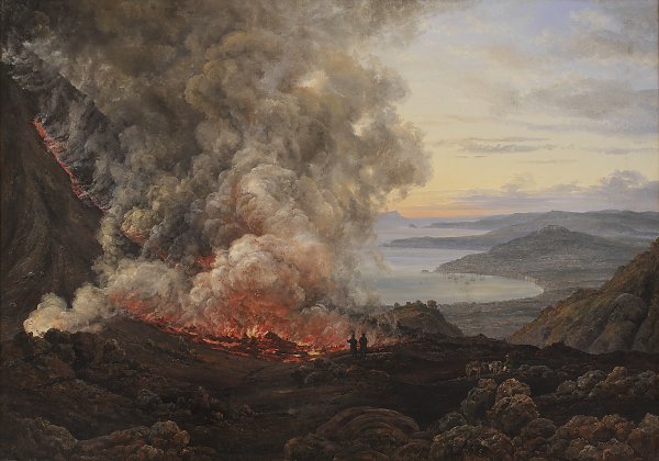 J C Dahl Eruption of the Volcano Vesuvius Wandbild