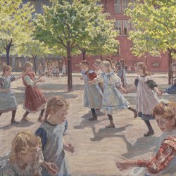 Peter-Hansen-Playing-Children-Enghave-Square