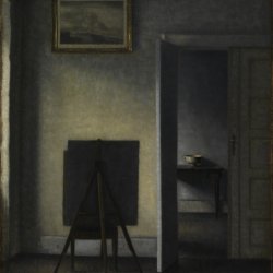 Vilhelm-Hammershoi-Interior-with-the-Artists-Easel