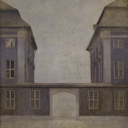 Vilhelm-Hammershoi-The-Buildings-of-the-Asiatic-Company-seen-from-St-Annae-Street