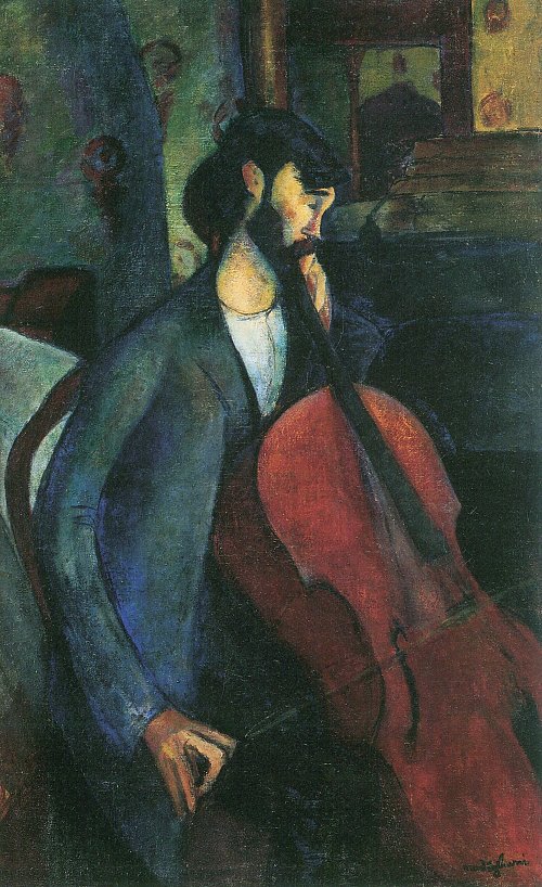 Amedeo Modigliani Der Cellist Wandbild