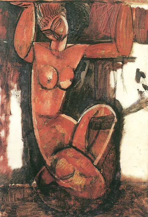 Amedeo Modigliani Kariatyde 2 Wandbild