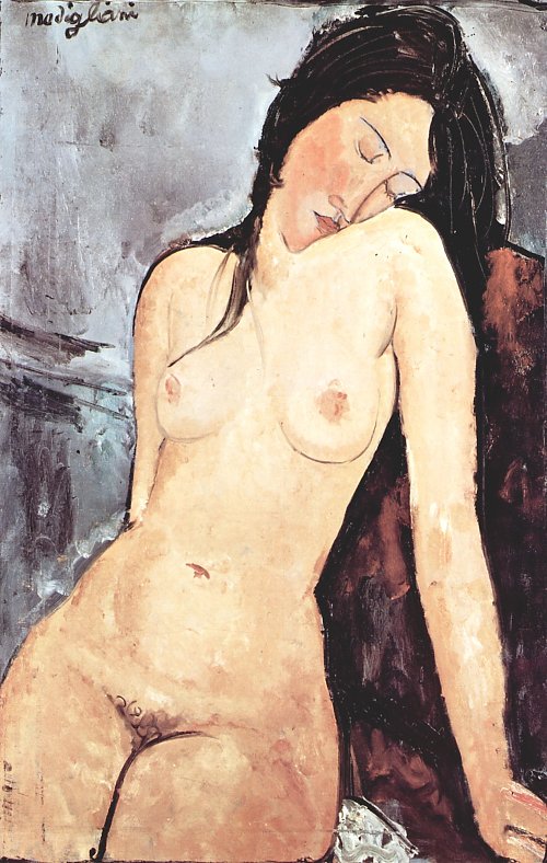 Amedeo Modigliani Sitzender weiblicher Akt 1 Wandbild