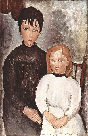 Amedeo Modigliani Zwei Maedchen