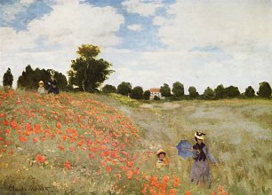 Claude Monet Mohnblumen Wandbild