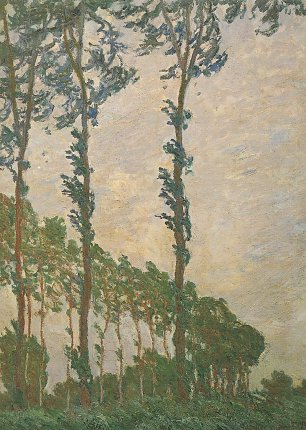 Claude Monet Pappel Serie Wind Wandbild