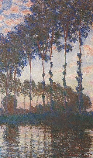 Claude Monet Pappeln Sonnenuntergang Wandbild