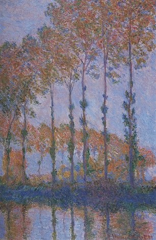 Claude Monet Pappeln an der Epte Herbst Wandbild