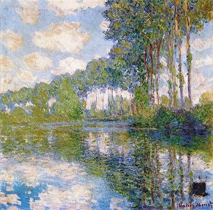 Claude Monet Pappeln an der Epte Wandbild