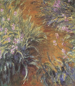 Claude Monet Schwertlilien Wandbild