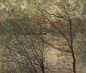 Claude-Monet-Seineufer-die-Ille-de-la-Grande-Jatte