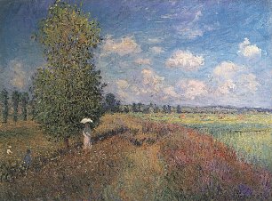 Claude Monet Sommer Mohnblumenfeld Wandbild