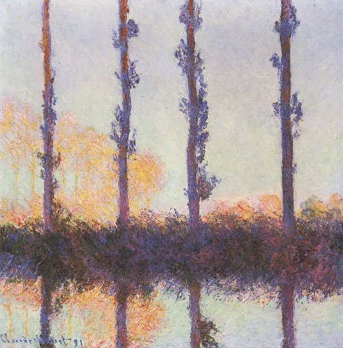 Claude Monet Vier Pappeln Wandbild