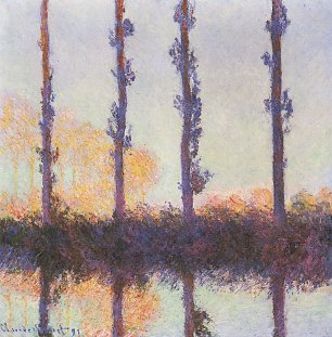 Claude Monet Vier Pappeln Wandbild