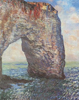 Claude Monet die Felsenklippen von Etretat La Manneporte Wandbild