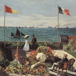 Claude-Monet-die-Terrasse-am-Meeresufer-Sainte-Adresse