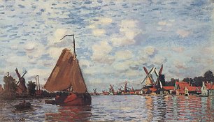 Claude Monet die Zaan bei Zaandam Wandbild