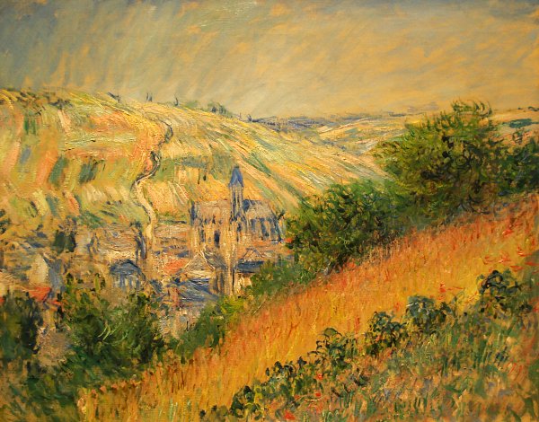 Claude Monet_Blick auf Vetheuil Wandbild