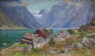 Walter Moras Norwegische Fjordlandschaft Wandbild