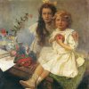 Alfons-Mucha-Jaroslava-and-Jiri-The-Artists-Children