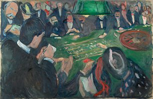 Edvard Munch At the Roulette Table in Monte Carlo Wandbild